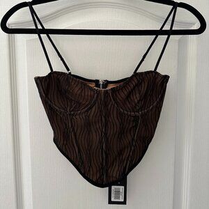 Black Lace Bustier